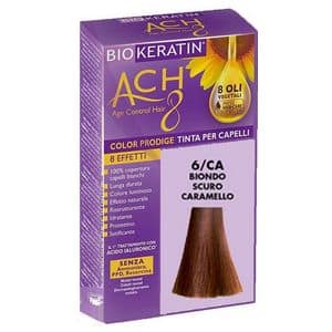 Biokeratin ACH8 6CA Biondo Scuro Caramello - Colorazione Permanente per Capelli - confezione