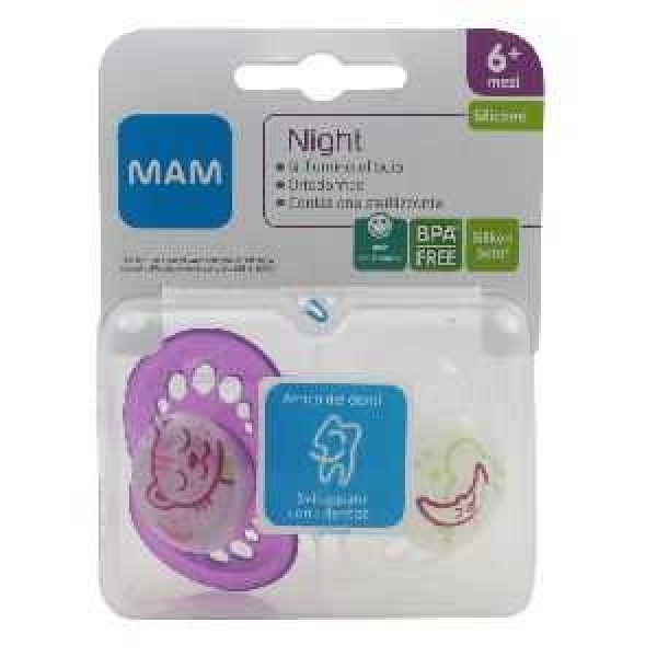 MAM Air Succhietto 6+ Mesi Silicone Femmina Doppio
