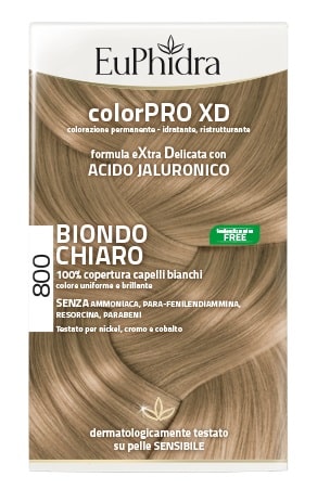euphidra-colorpro-xd800-biondo-chiaro Euphidra ColorPro XD800 Biondo Chiaro - Colorazione Permanente - immagine 1